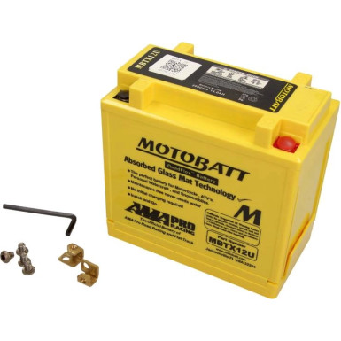 Motorrad Batterie 12V 14Ah/200A P+ (Abmessungen: 151X87X130/145) | MBTX12U