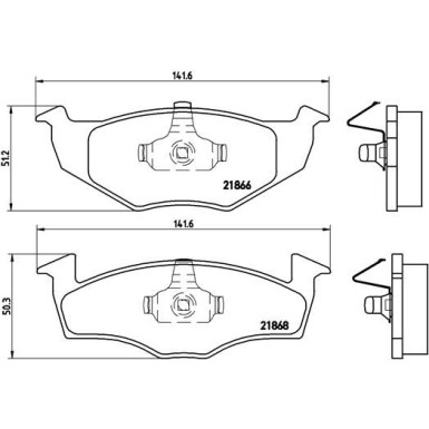 BREMBO Bremsklötze VA | SEAT Arosa SKODA VW Fox 97-14 | P 85 025