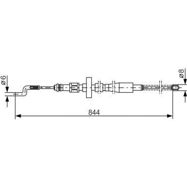 Handbremsseil | VW T4 90 | 1987477171