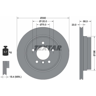 Bremsscheibe Bmw T. E87/E90 | 92154903