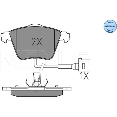 Bremsbelagsatz Vw P. Eos/Golf/Passat 05-12 Mit Sensor | 025 238 0120/W