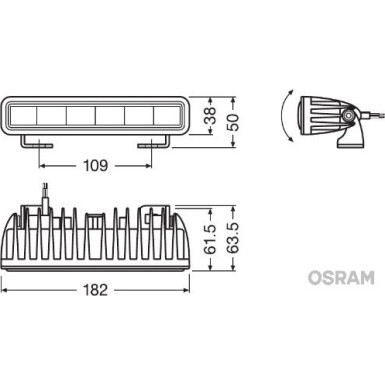 LEDriving LIGHTBAR SX180-SP | Osram | Zusatzscheinwerfer | LEDDL105-SP