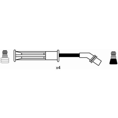 RC-RN652 NGK | Zündkabelsatz | RENAULT Megane I 96-99 | 7175