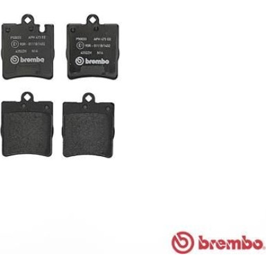 BREMBO Bremsklötze HA | MERCEDES C, E-Klasse 00-11 | P 50 033