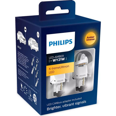 WY21W LED amber X-tremeU gen2 | PHILIPS 2er-Pack, KEINE STVO-Zul | 5161530