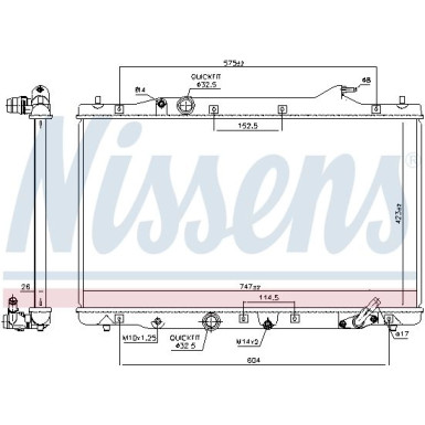 Wasserkühler PKW | Honda CR-V 06 | 606216