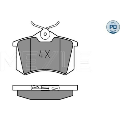 Bremsbelagsatz Vw T. Golf/Bora/Passat/A3/A4/A6/Octavia/ 92-12 Gr 17,2 Mm | 025 209 6117/PD