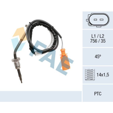 FAE Sensor, Abgastemperatur | 68064