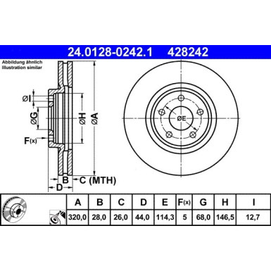 Bremsscheibe | 24.0128-0242.1