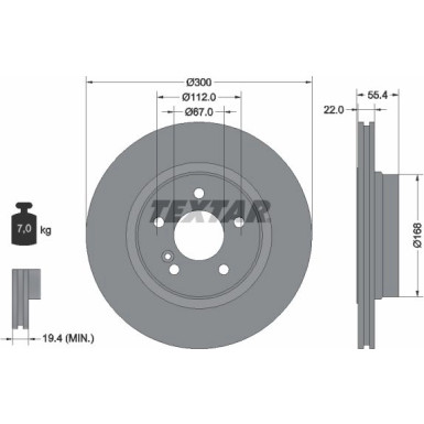 Bremsscheibe Db T. W210/S210 3.2-5.4 96-03 | 92176203