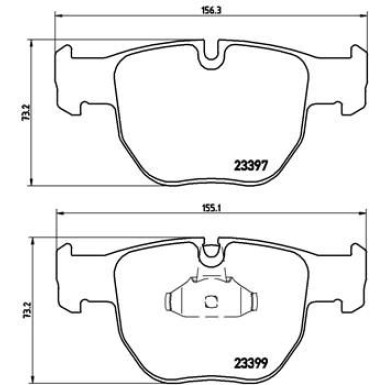 BREMBO Bremsklötze VA | LAND ROVER | P 44 012