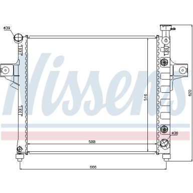 Wasserkühler PKW | JEEP GRAND CHEROKEE 4.7 02 | 61023