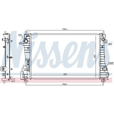 Wasserkühler PKW | Chevrolet Aveo 11 | 606455