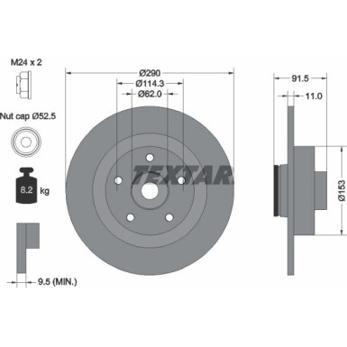 Bremsscheibe | 92317603