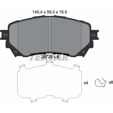 Bremsbelagsatz Mazda S. 6 12 | 2572501