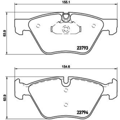 BREMBO Bremsklötze Xtra VA | BMW 5 01-10 | P 06 057X