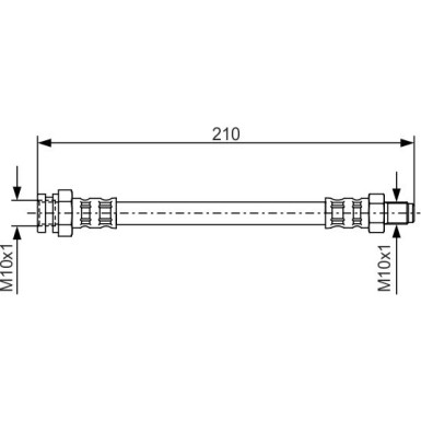 Bremsschlauch | MITSUBISHI,HYUNDAI,OPEL,PROTON | 1987476502