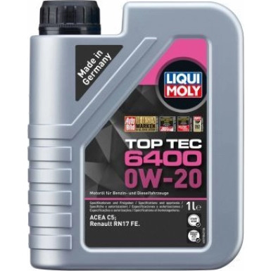 Liqui Moly Top Tec 6400 0W-20 1 l | 21584 | 1L Kanister Kunststoff