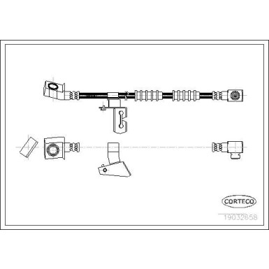 CORTECO Bremsschlauch | 19032658