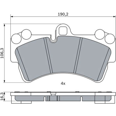 Bremsklötze | AUDI,PORSCHE,VW | 0 986 424 739