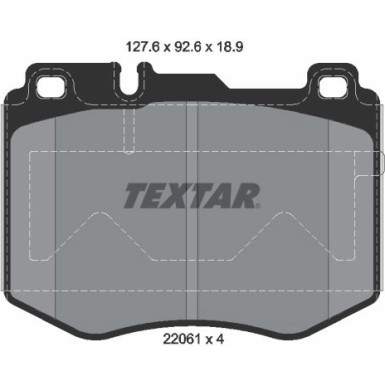 Bremsbelagsatz Db P. W205/X253 2.0-3.0 14 | 2206101