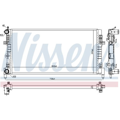 Wasserkühler PKW | VW Polo VI 17 | 606722