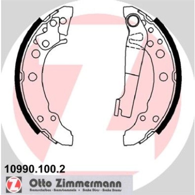 ZIMMERMANN Bremsbacken | 10990.100.2