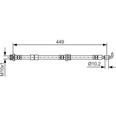 Bremsschlauch | MAZDA | 1987481722