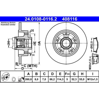 Bremsscheibe | 24.0108-0116.2