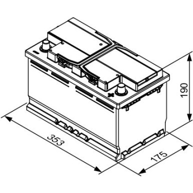 T3 013 BOSCH | NKW-Batterie | 12V 88Ah 680A | 0 092 T30 130