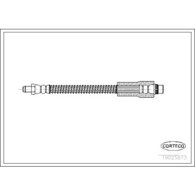CORTECO Bremsschlauch | 19025873