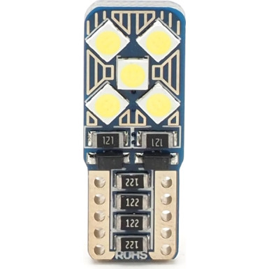 LED Glassockel W5W W2,1x9,5d 10x 2835 SMD Weiß T10 Canbus