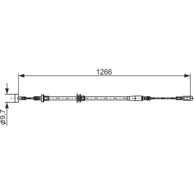 Handbremsseil | IVECO Daily 4,5,6 06 | 1987482894