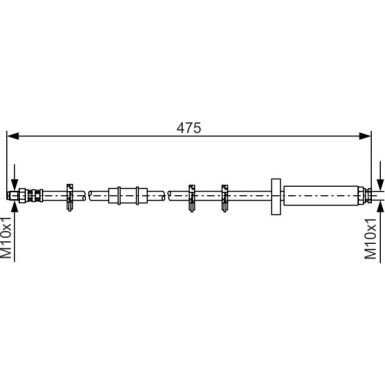 Bremsschlauch | FIAT | 1987476329