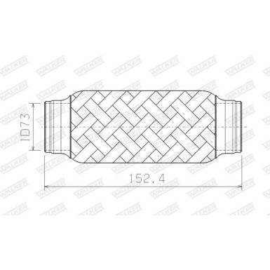 Flexrohr ohne Rohr | DM 73 L 152mm | 10390