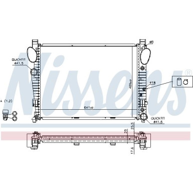 Wasserkühler PKW | MERCEDES W 220 S280 | 62774A