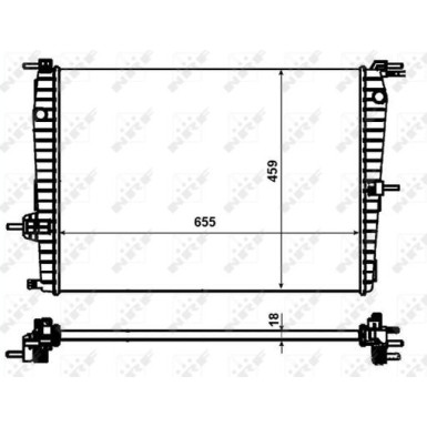 NRF Motorkühler | 53011
