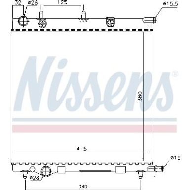 Wasserkühler PKW | CITROEN C2 03- / C3 02- o.Klima | 61284