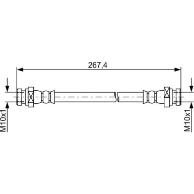 Bremsschlauch | HYUNDAI | 1987481873