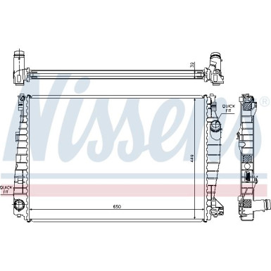 Wasserkühler PKW | ALFA 159,Brera,Spider 05 | 60061