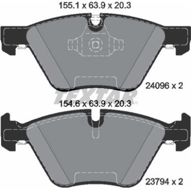 Bremsbelagsatz Bmw P. E87 05 | 2409601