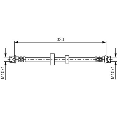 Bremsschlauch VA | VW T4 90 | 1987476411