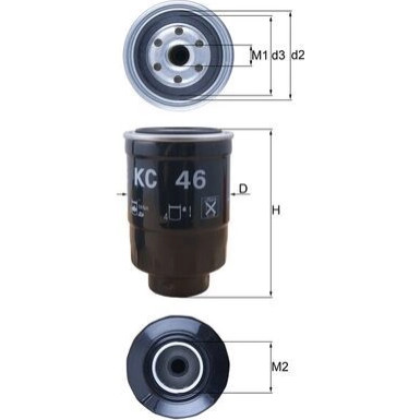 KNECHT Kraftstofffilter | KC 46