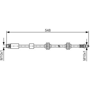 Bremsschlauch | BMW 1,3 Serie | 1987476360