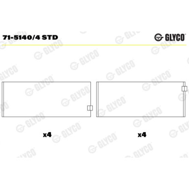 PLEUELLAGER | 71-5140/4 STD