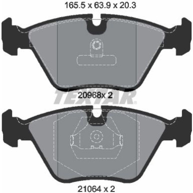 Bremsbelagsatz Bmw P. E32/E34 | 2096801