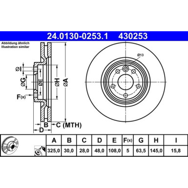 Bremsscheibe | 24.0130-0253.1