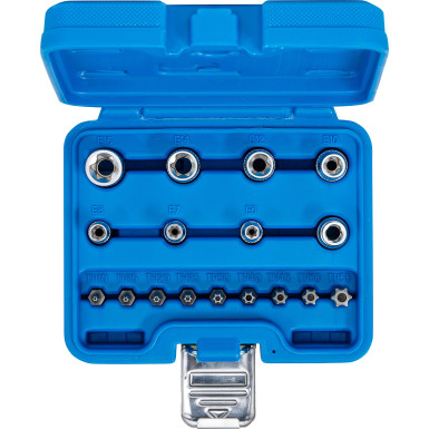 BGS Bit- und Steckschlüssel-Satz | E-Profil / T-Profil (für Torx) | 17-tlg | 5023