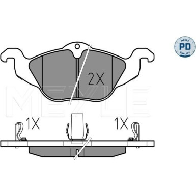 Bremsbelagsatz Opel P. Astra G 98 | 025 230 6317/PD