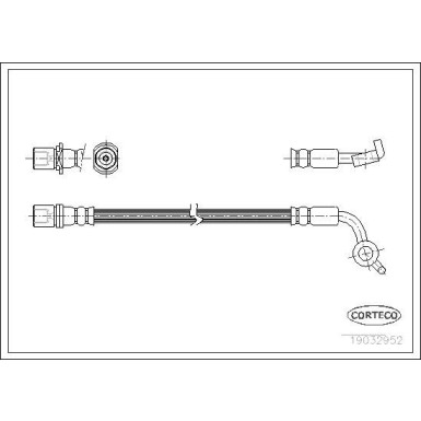 CORTECO Bremsschlauch | 19032952